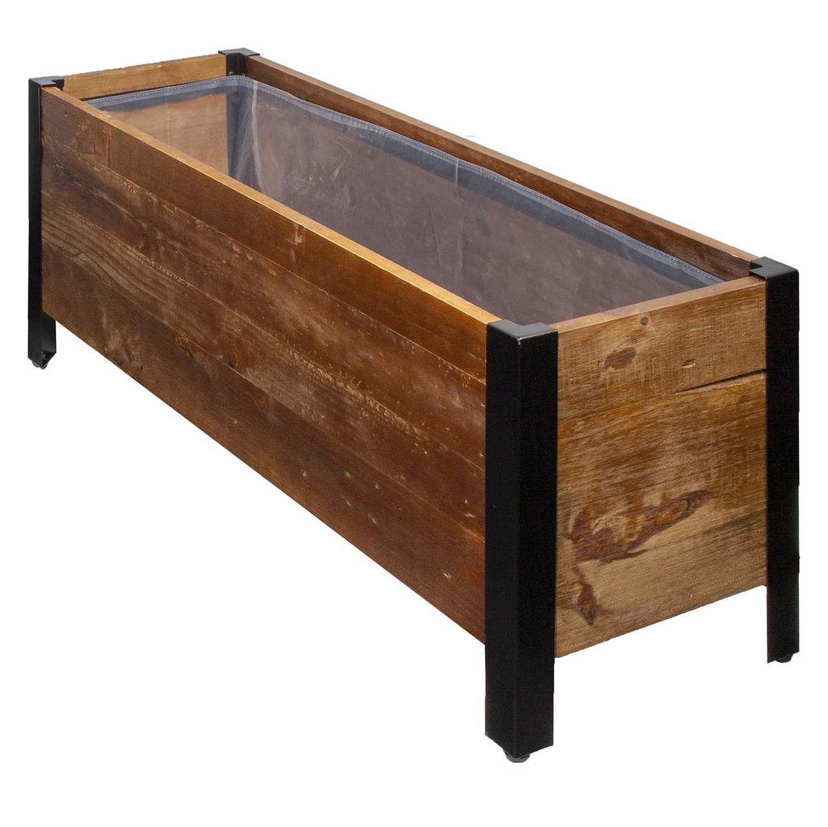 Grapevine recycled wood planter